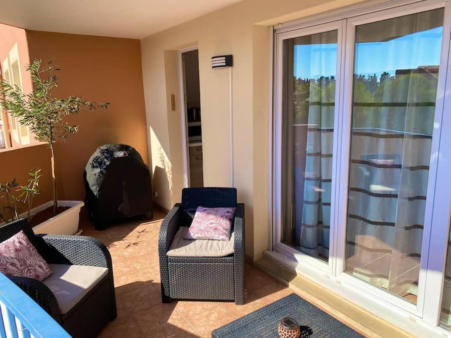 Coeur De Frejus, L'Amphitheatre, Appartement 3 Pieces Climatise, Terrasse, Barbecue, Piscine & Parking Eksteriør billede
