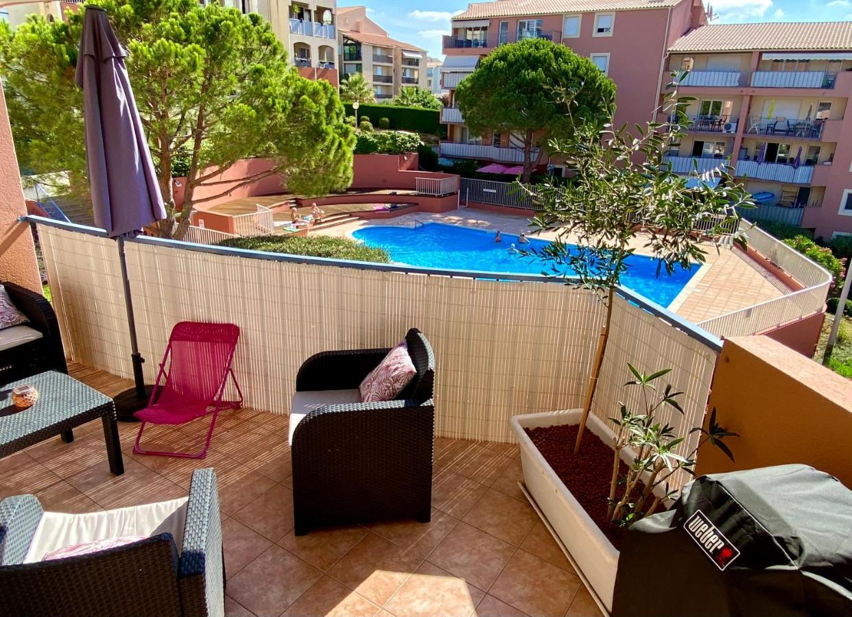 Coeur De Frejus, L'Amphitheatre, Appartement 3 Pieces Climatise, Terrasse, Barbecue, Piscine & Parking Eksteriør billede